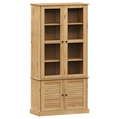 Vetrina VIGO 85x35x170 cm in Legno Massello di Pino | homemem39
