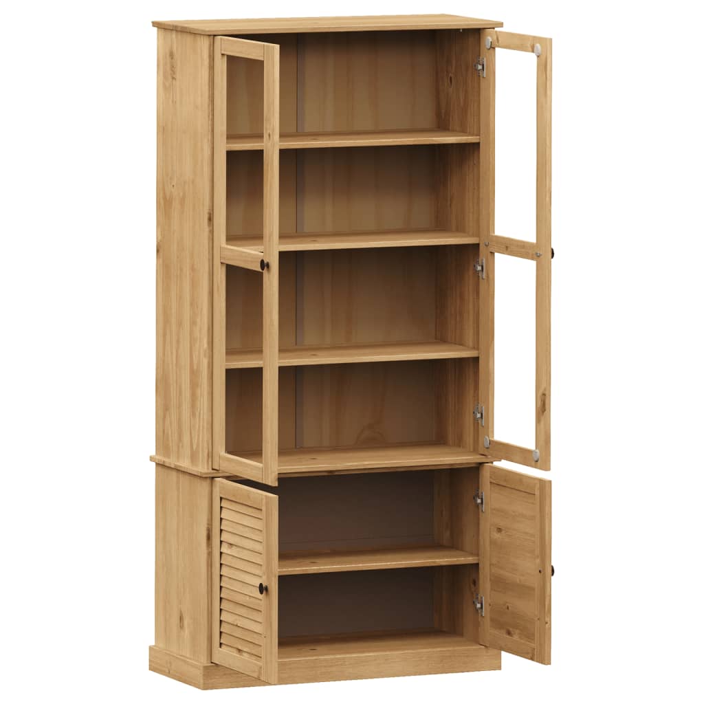 Vetrina VIGO 85x35x170 cm in Legno Massello di Pino | homemem39