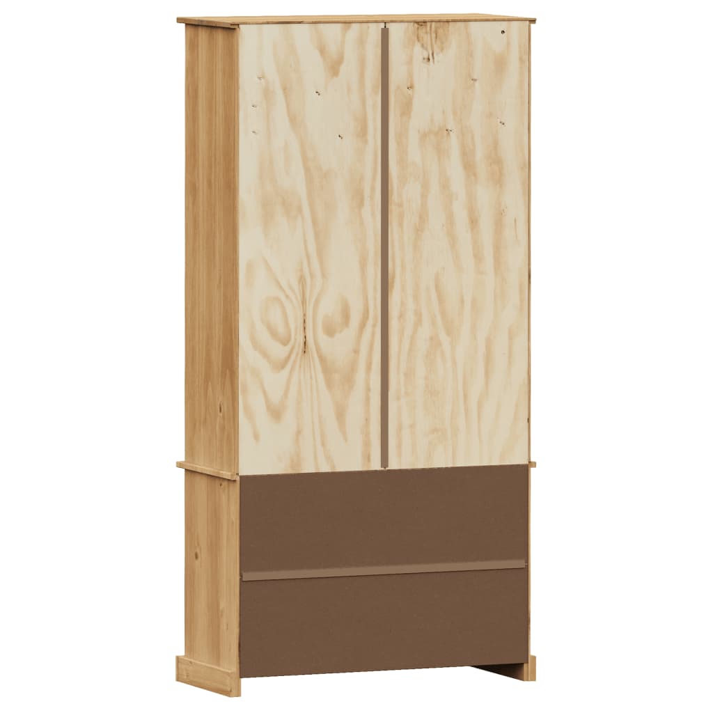 Vetrina VIGO 85x35x170 cm in Legno Massello di Pino | homemem39