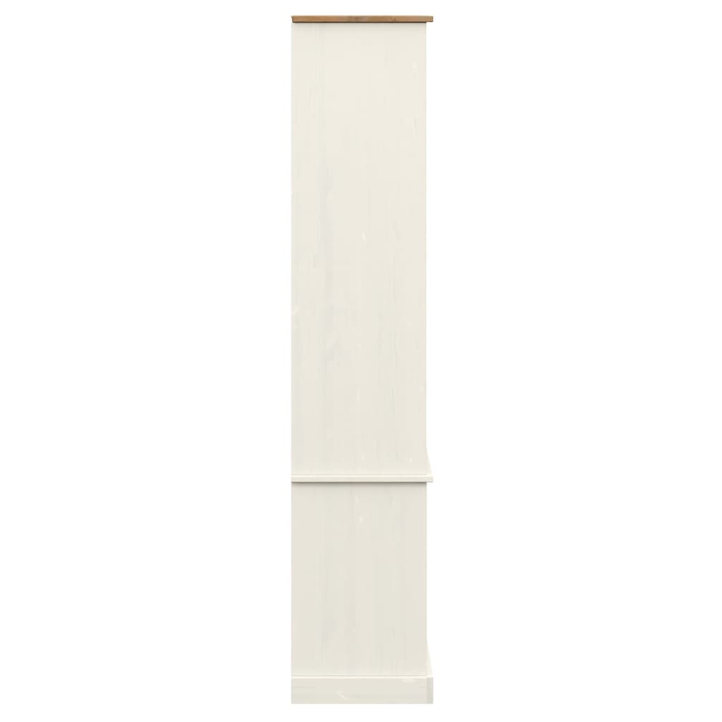 Vetrina VIGO 85x35x170 cm in Legno Massello di Pino Bianco