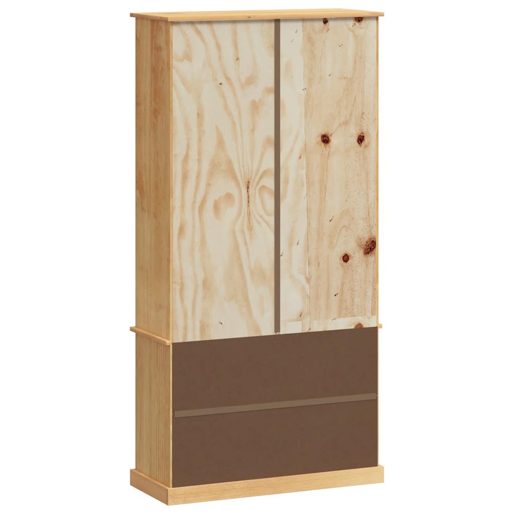 Libreria VIGO 85x35x170 cm in Legno Massello di Pino