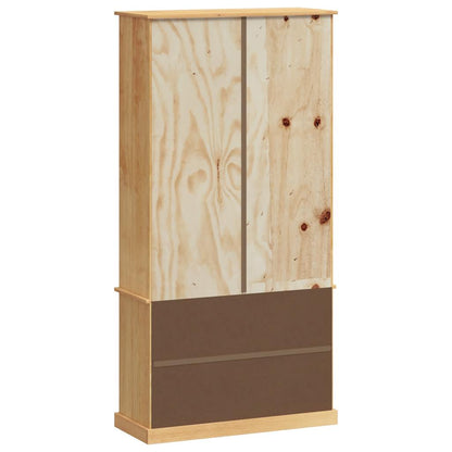 Libreria VIGO 85x35x170 cm in Legno Massello di Pino