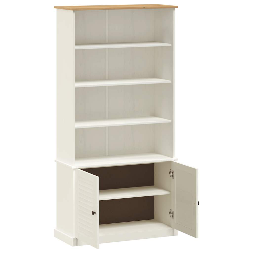 Libreria VIGO 85x35x170 cm in Legno Massello di Pino Bianco | homemem39