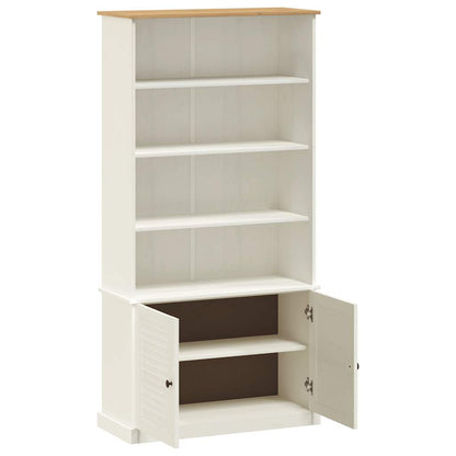 Libreria VIGO 85x35x170 cm in Legno Massello di Pino Bianco | homemem39