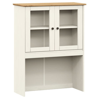 VIGO Dresser Top White 78x30x100 cm in Solid Pine Wood