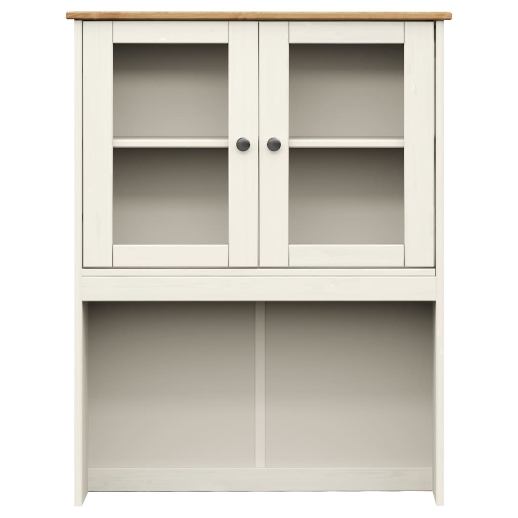 VIGO Dresser Top White 78x30x100 cm in Solid Pine Wood