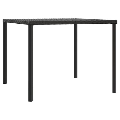 Set da Pranzo da Giardino 6 pz con Cuscini Nero in Polyrattan - homemem39