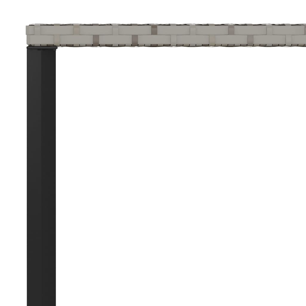 Set da Pranzo da Giardino 6 pz con Cuscini in Polyrattan Grigio - homemem39