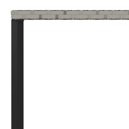 Set da Pranzo da Giardino 6 pz con Cuscini in Polyrattan Grigio - homemem39