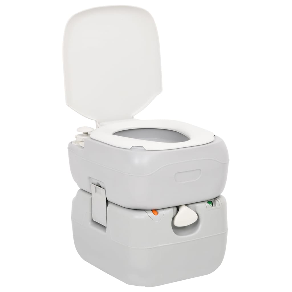 Set Toilette Portatile Campeggio Supporto Lavamani Tanica Acqua