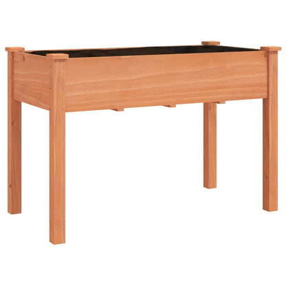 Fioriera Ruote Fodera Marrone 118x59x80cm Legno Massello Abete | homemem39