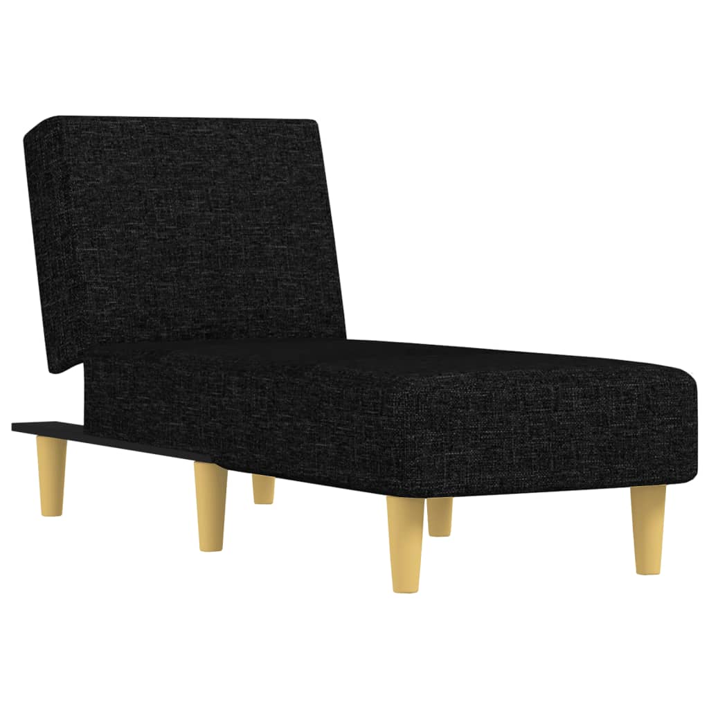 Chaise Longue in Tessuto Nero | homemem39