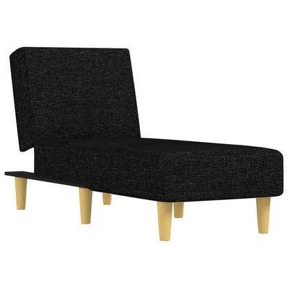 Chaise Longue in Tessuto Nero | homemem39