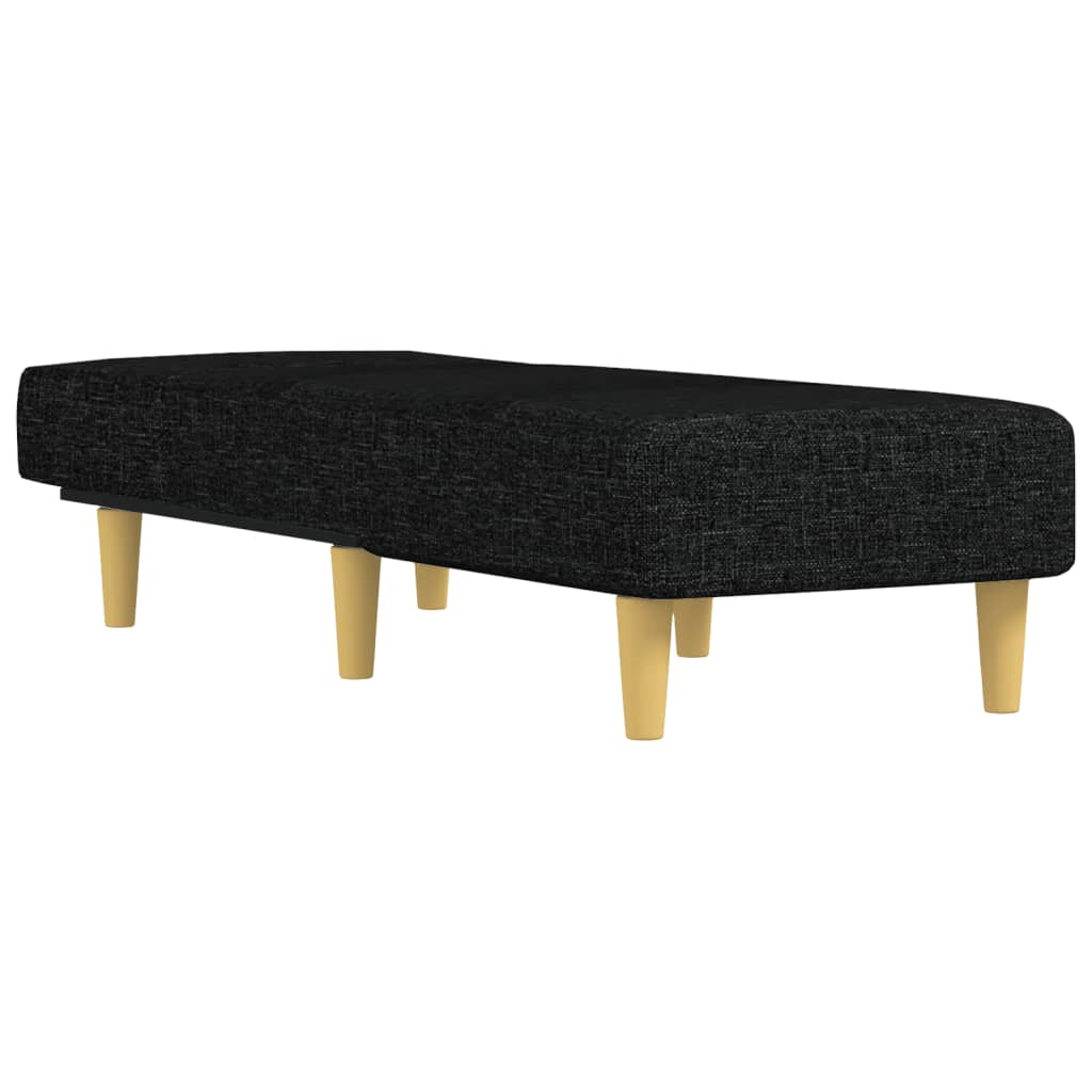 Chaise Longue in Tessuto Nero | homemem39