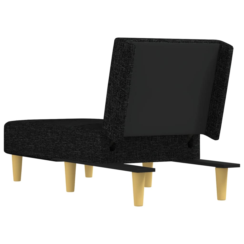 Chaise Longue in Tessuto Nero | homemem39