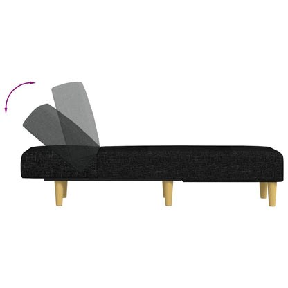 Chaise Longue in Tessuto Nero | homemem39