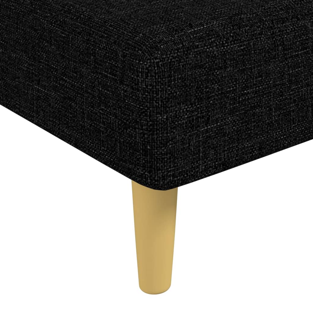 Chaise Longue in Tessuto Nero | homemem39