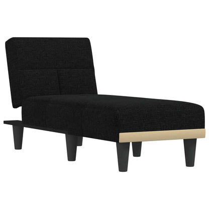 Chaise Longue in Tessuto Nero