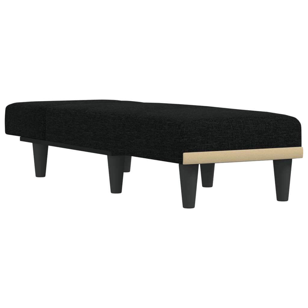 Chaise Longue in Tessuto Nero - homemem39