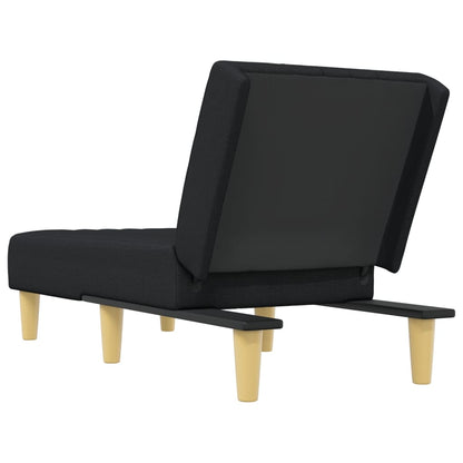 Chaise Longue in Tessuto Nero - homemem39