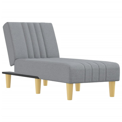 Chaise Longue in Tessuto Grigio Chiaro - homemem39