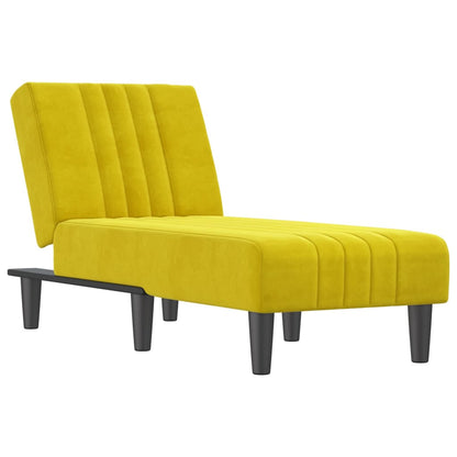 Chaise Longue in Velluto Giallo - homemem39