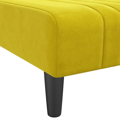 Chaise Longue in Velluto Giallo - homemem39