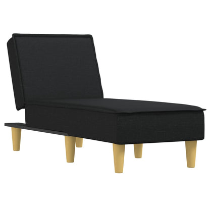 Chaise Longue in Tessuto Nero - homemem39