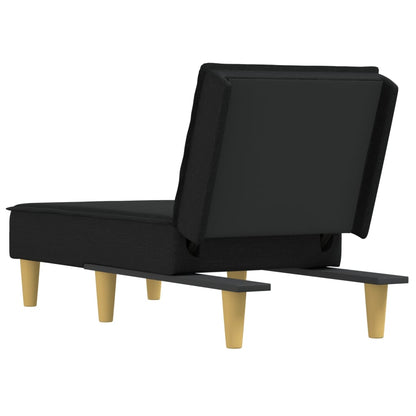 Chaise Longue in Tessuto Nero - homemem39