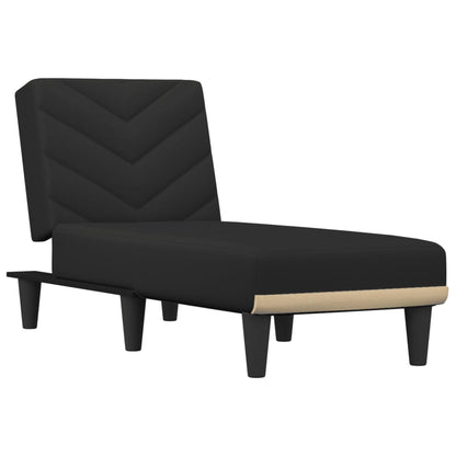 Chaise Longue in Tessuto Nero - homemem39