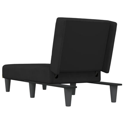 Chaise Longue in Velluto Nero - homemem39