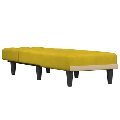 Chaise Longue in Velluto Giallo - homemem39