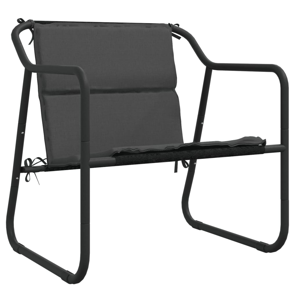 Set Salotto da Giardino 4 pz con Cuscini in Acciaio Antracite - homemem39