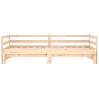 Removable Dormeuse 2x(90x190) cm Solid Pine Wood