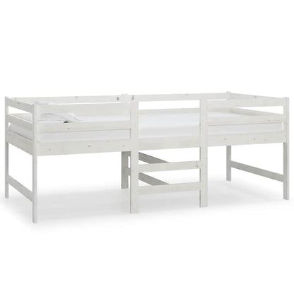 Giroletto senza Materasso Bianco 90x200 cm Legno Massello Pino | homemem39