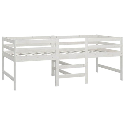 Giroletto senza Materasso Bianco 90x200 cm Legno Massello Pino | homemem39