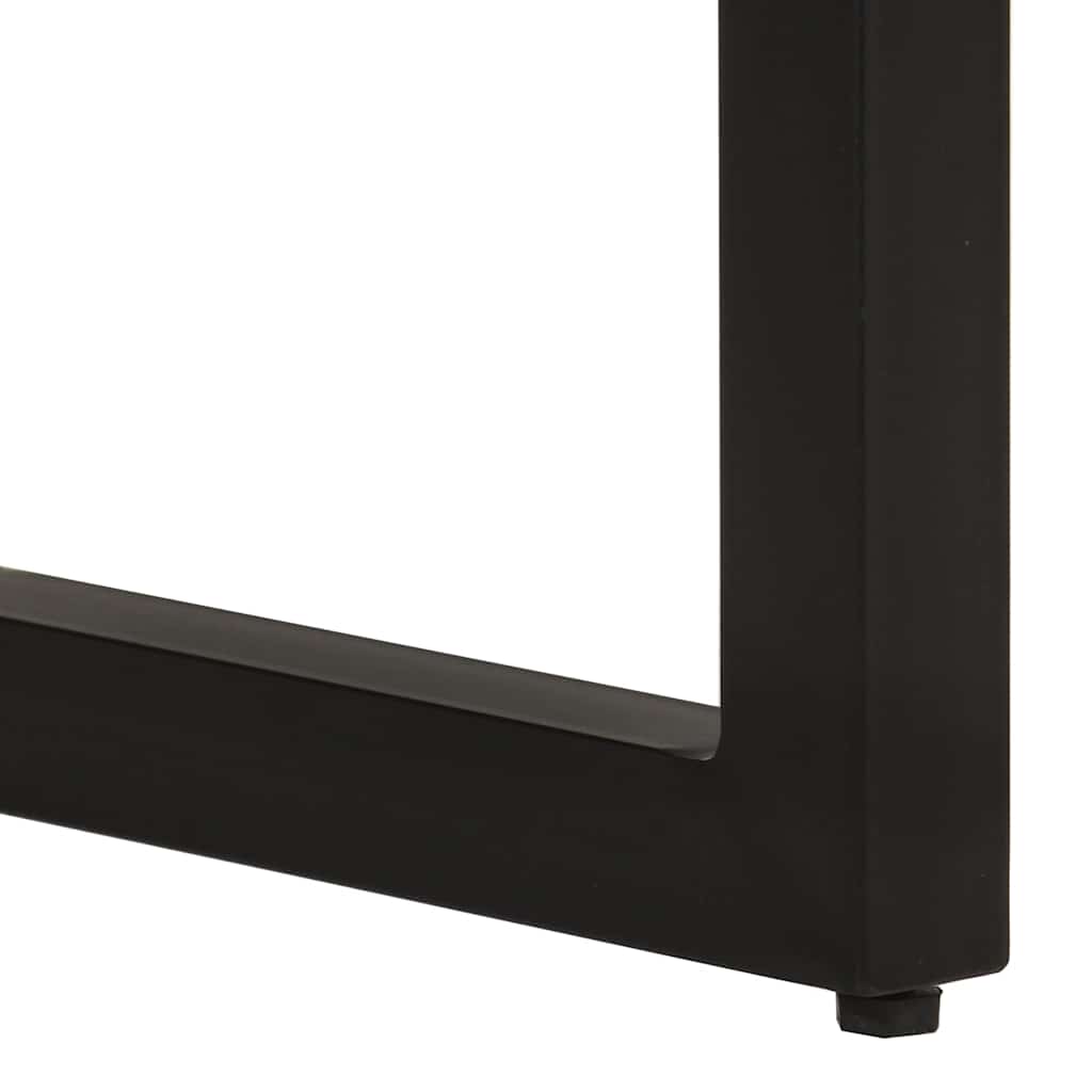 Tavolo Consolle 110x35x76 cm in Legno Grezzo Massello di Mango | homemem39