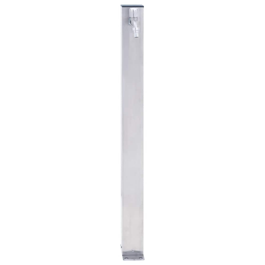 Colonna d'Acqua da Giardino 40 cm Acciaio Inox Quadrato
