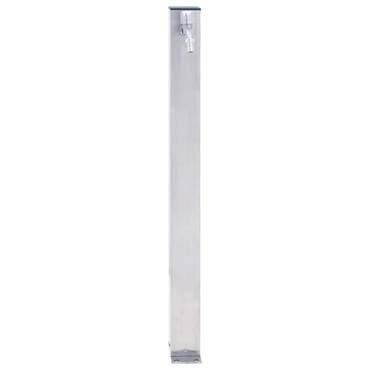 Colonna d'Acqua da Giardino 60 cm Acciaio Inox Quadrato