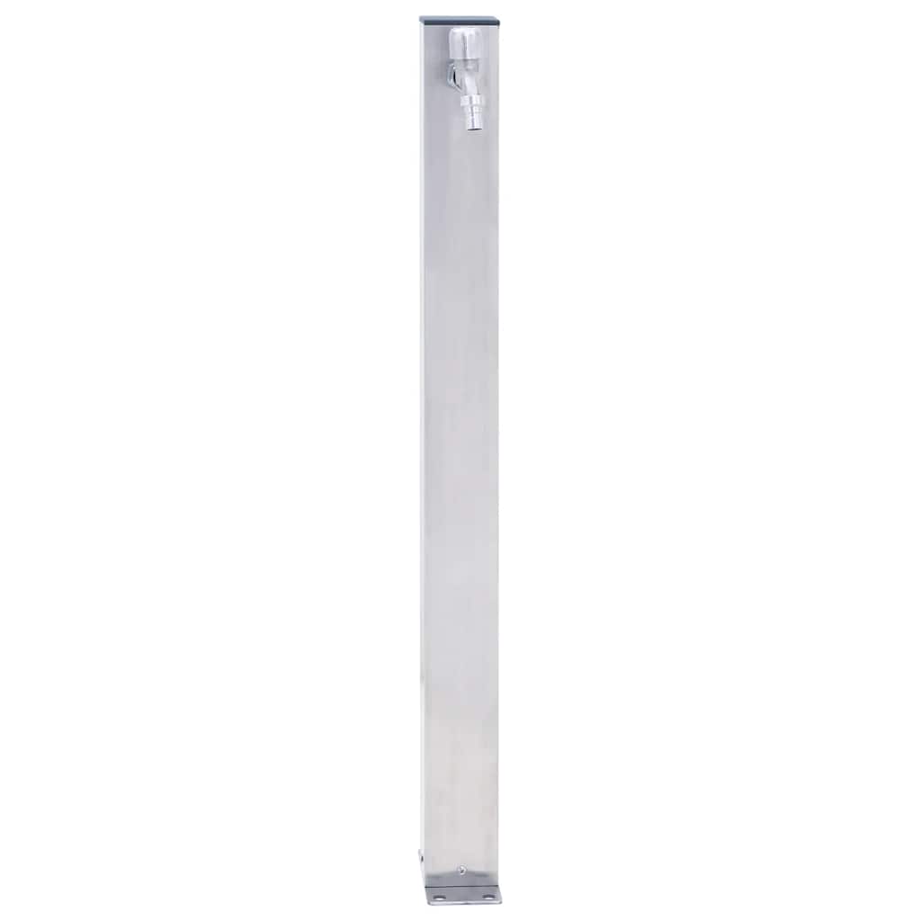 Colonna d'Acqua da Giardino 60 cm Acciaio Inox Quadrato