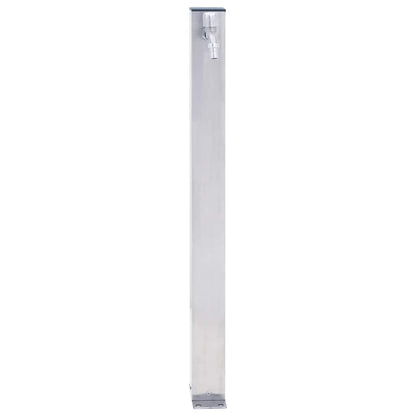 Colonna d'Acqua da Giardino 60 cm Acciaio Inox Quadrato