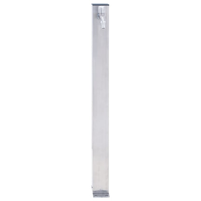 Colonna d'Acqua da Giardino 80 cm Acciaio Inox Quadrato