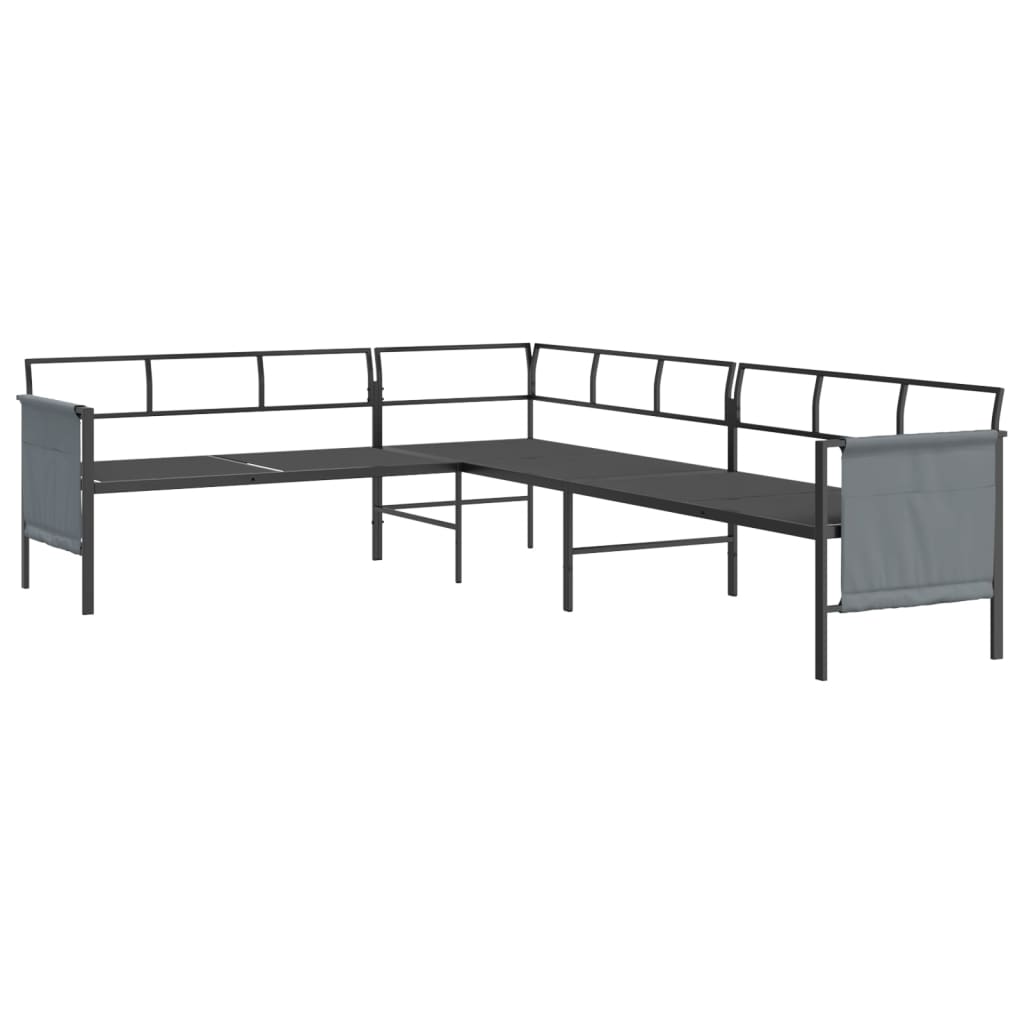 Set Salotto da Giardino 2 pz in Acciaio Antracite | homemem39