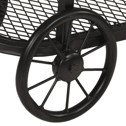 Tavolo Consolle 112x36x76 cm in Legno Massello di Mango e Ferro