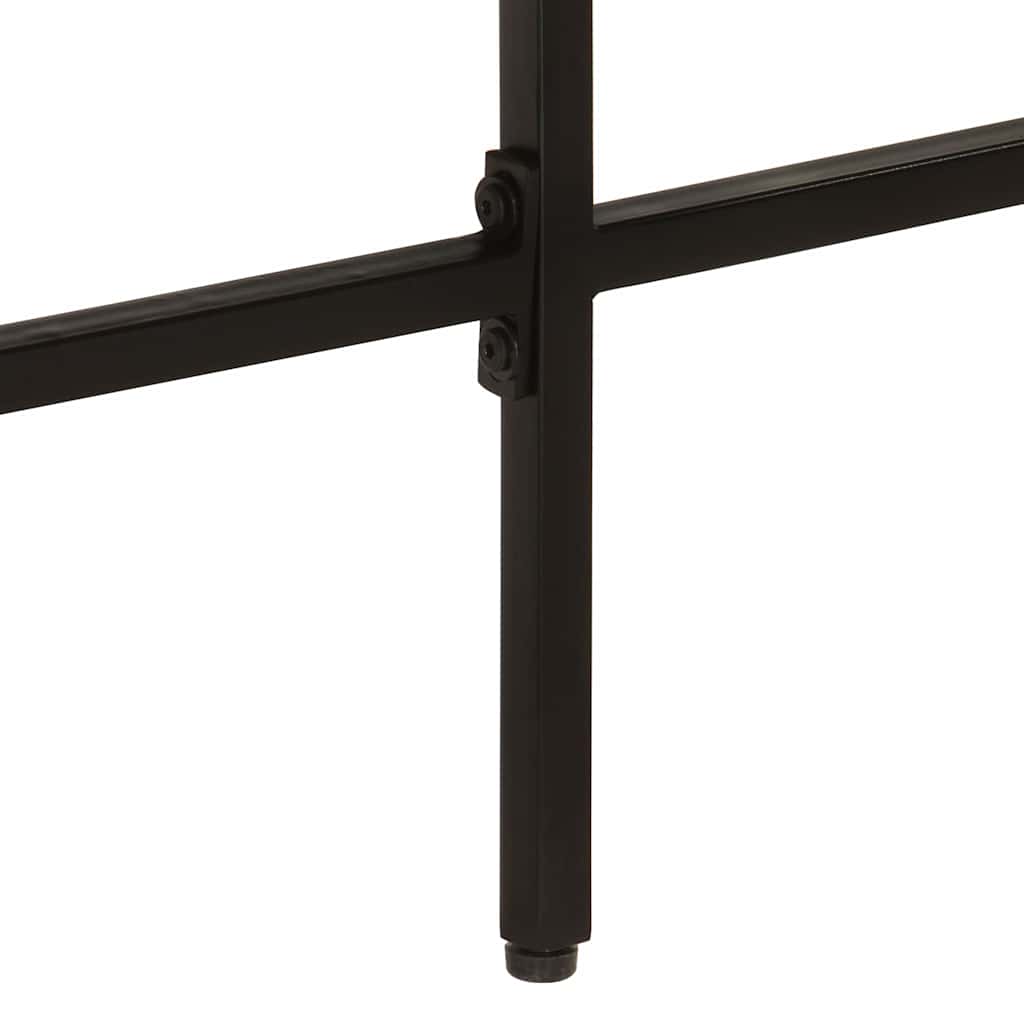 Scrivania 165x110x77 cm Legno Massello Mango Ferro | homemem39