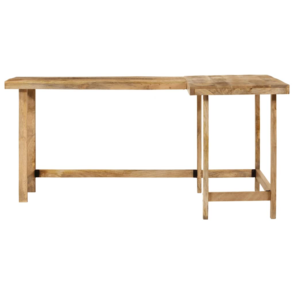 Scrivania 165x110x75 cm in Legno Massello di Mango | homemem39