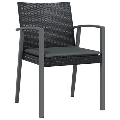 Set Pranzo da Giardino 7 pz con Cuscini in Polyrattan e Acciaio - homemem39