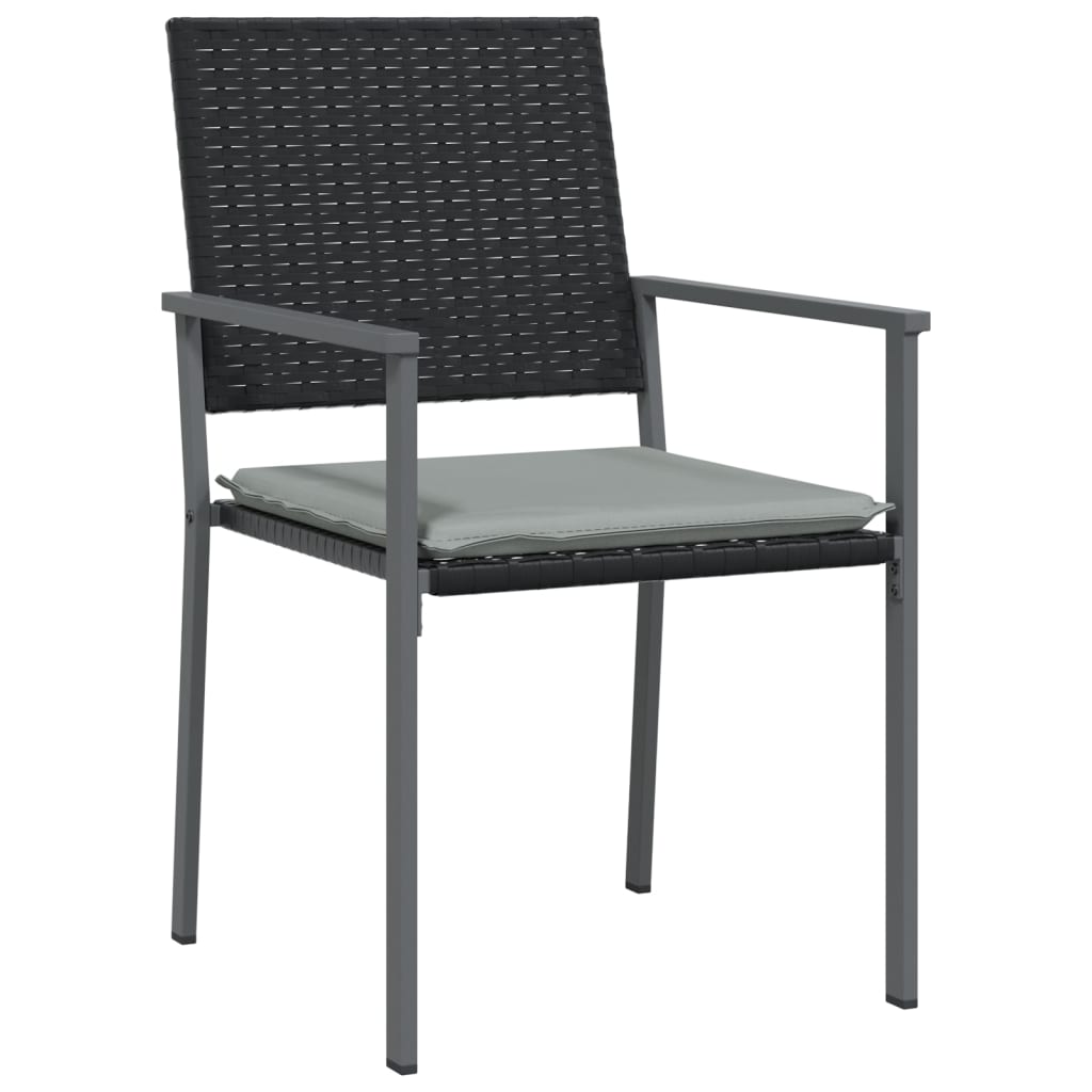 Set Pranzo da Giardino 7 pz con Cuscini in Polyrattan e Acciaio | homemem39