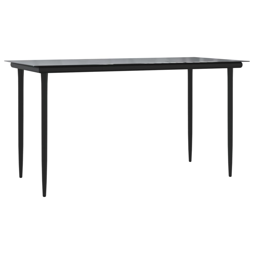 Set Pranzo da Giardino 7 pz con Cuscini in Polyrattan e Acciaio | homemem39