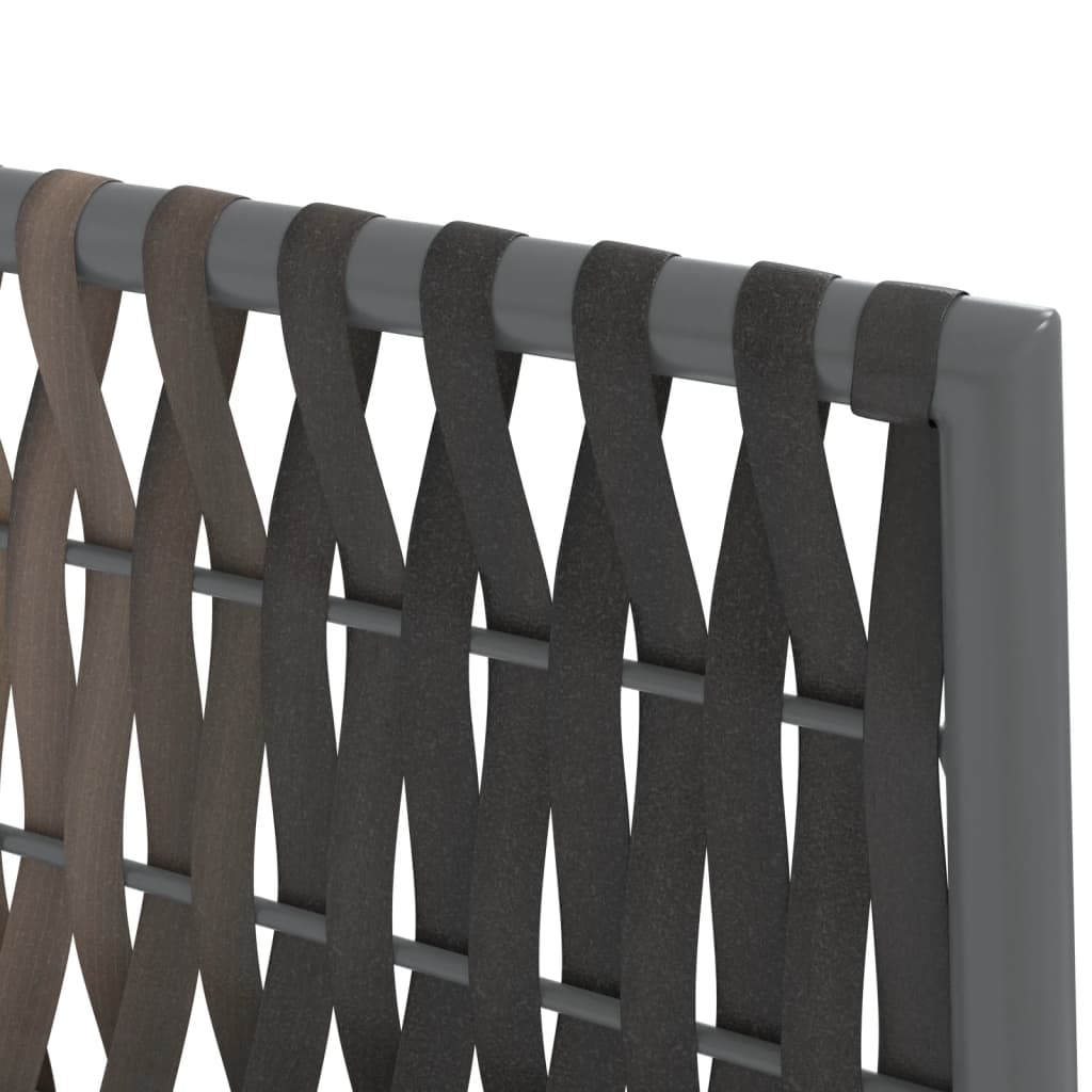 Set Pranzo da Giardino 7 pz con Cuscini in Polyrattan e Acciaio - homemem39